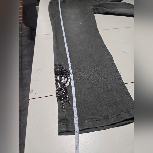 Soft Surroundings Charcoal Flare Jeans - Picture 9 of 10